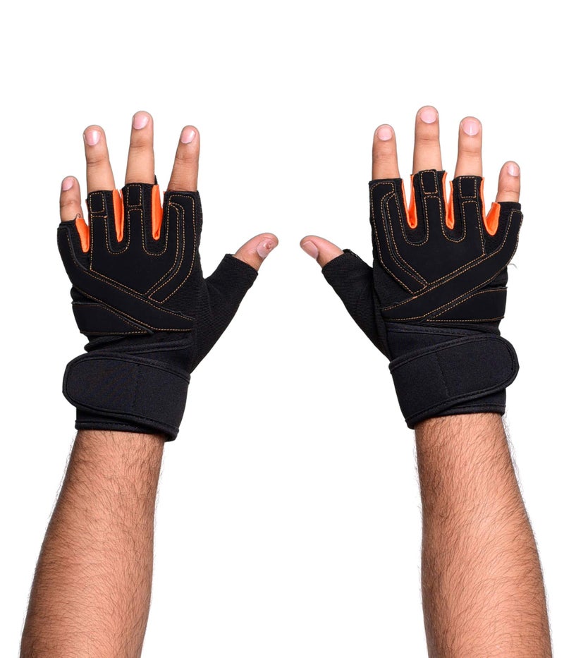 IRIS Half Finger Gloves - Gel Pad Anti-Slip Breathable Gloves For Riding, Cycling, Weight Lifting, Climbing & Tracking - Image 1