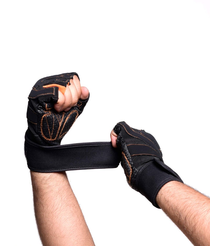 IRIS Half Finger Gloves - Gel Pad Anti-Slip Breathable Gloves For Riding, Cycling, Weight Lifting, Climbing & Tracking - Image 3