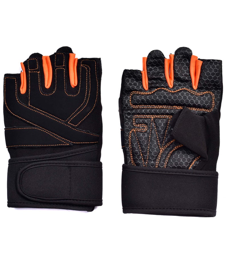 IRIS Half Finger Gloves - Gel Pad Anti-Slip Breathable Gloves For Riding, Cycling, Weight Lifting, Climbing & Tracking - Image 4