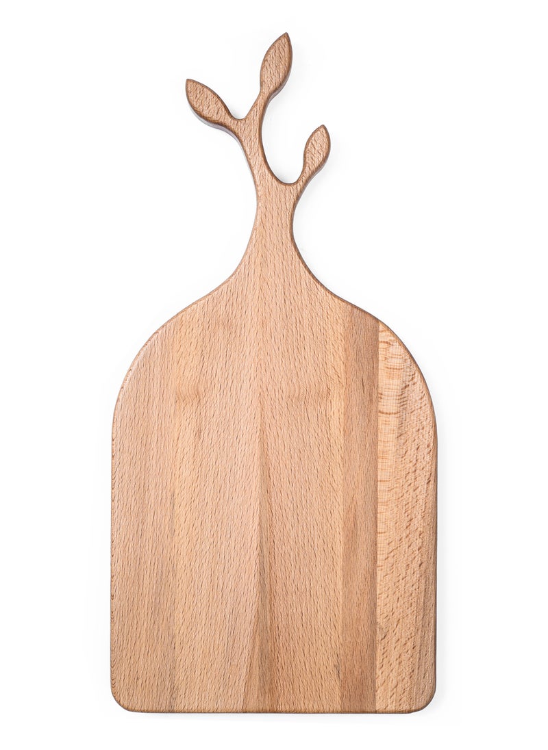 Premium Ash Wood - Natural Antibacterial Properties - Wooden Serving Board - Elegant Design - Perfect for Cutting - Chopping and Serving Board