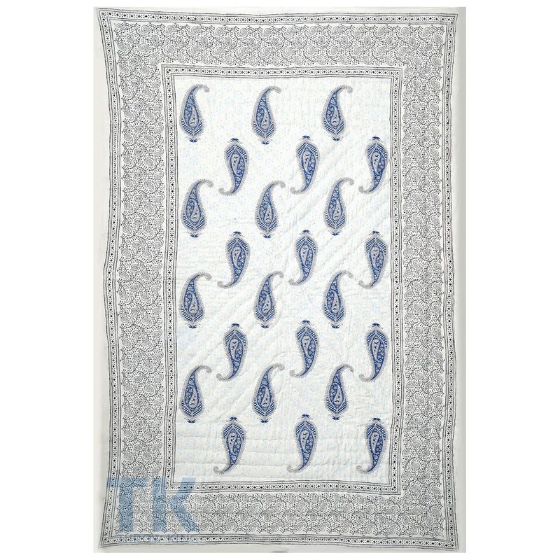 THROW KING THROW KING Traditional Hand Made Pure Cotton Single Bed Jaipuri razai Soft Premium Jaipuri AC QuiltRazaiRajai Single Bed 60 x 90 inch  - Image 5