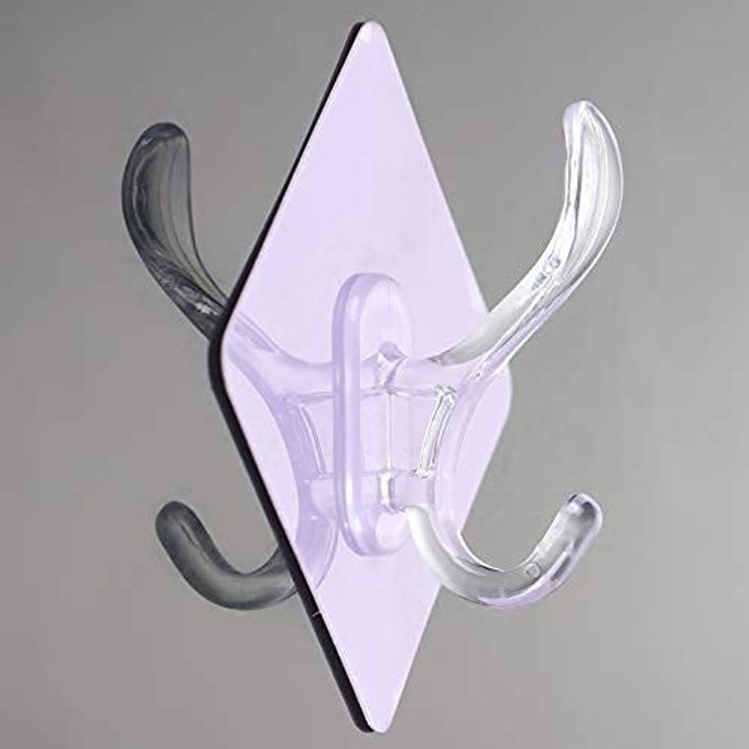 12 PCS SELF ADHESIVE WALL HOOK SEAMLESS STICKERS WALLMOUNTED SUPER STRONG WATERPROOF MAGIC STICKY HANGERS PUNCH FREE NO DRILL UTILITY HOOKS BATHROOM KITCHEN BEDROOM
