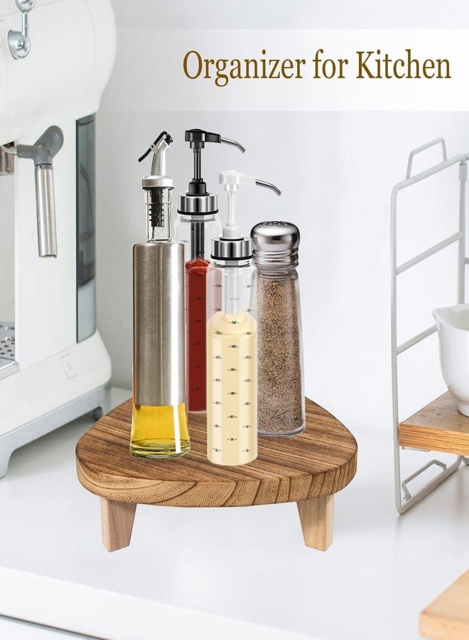 ARTORA Wood Riser Decorative Wooden Tray Bathroom, Short Plant Stand for Desk Kitchen Counter Organizer Soap Dish Pedestal Small Indoor Plant Holder Desktop Display Stand - Image 5