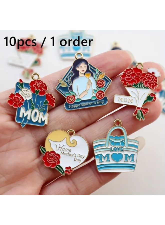 أقراط تعليق مزيج الأنماط من السبائك لصنع المجوهرات DIY: قلائد، أساور، أقراط، سلاسل مفاتيح. - Image 1