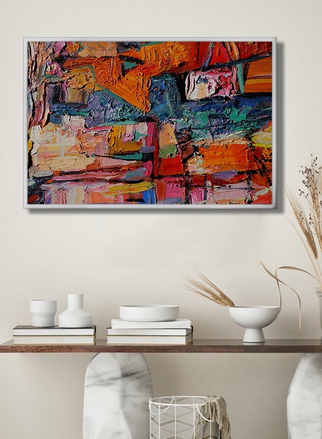 4gdran Canvas Wall Art For Wall Decoration Abstract Design With A Hollow Frame Size 120x80cm One Piece - Image 3