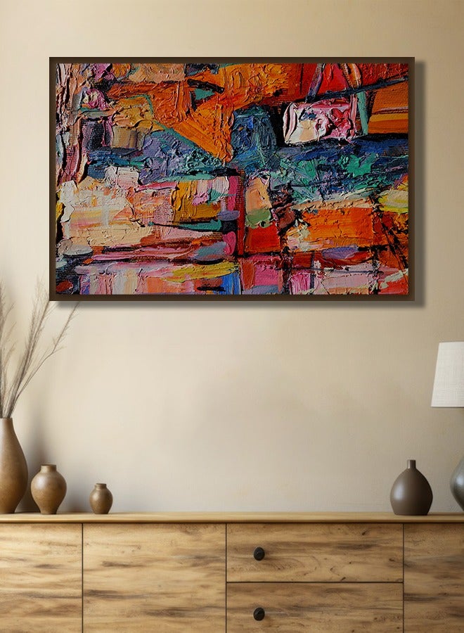 4gdran Canvas Wall Art For Wall Decoration Abstract Design With A Hollow Frame Size 120x80cm One Piece - Image 4