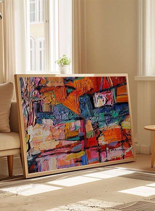 4gdran Canvas Wall Art For Wall Decoration Abstract Design With A Hollow Frame Size 120x80cm One Piece - Image 5