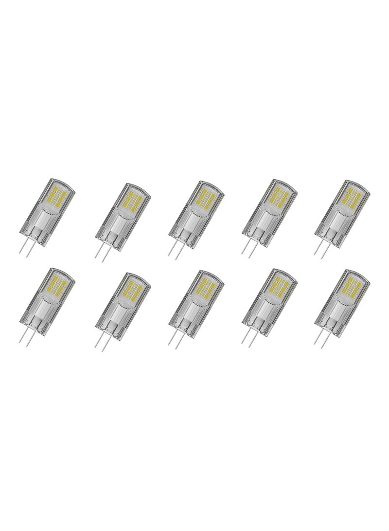 LEDVANCE Ledvance G4 Bulb Warm White LED PIN 12V 2.6W 2700K - Pack of 10 - Image 1