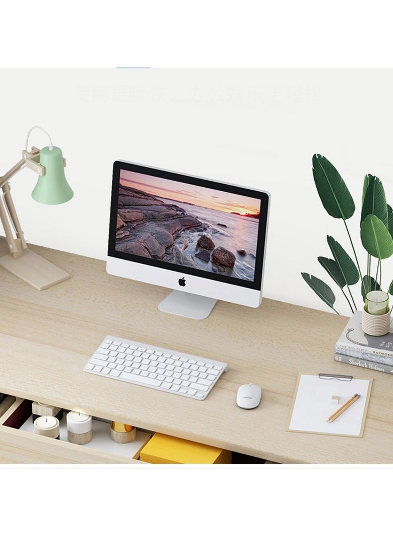 CityRiya-Long - Computer Desk 120CM Office Desk Modern Study Table Office Table Computer Writing Table Desk Executive Desk for Computer and Work  Laptop PC Table Simple Assembly for Bedroom Home Office - Image 1
