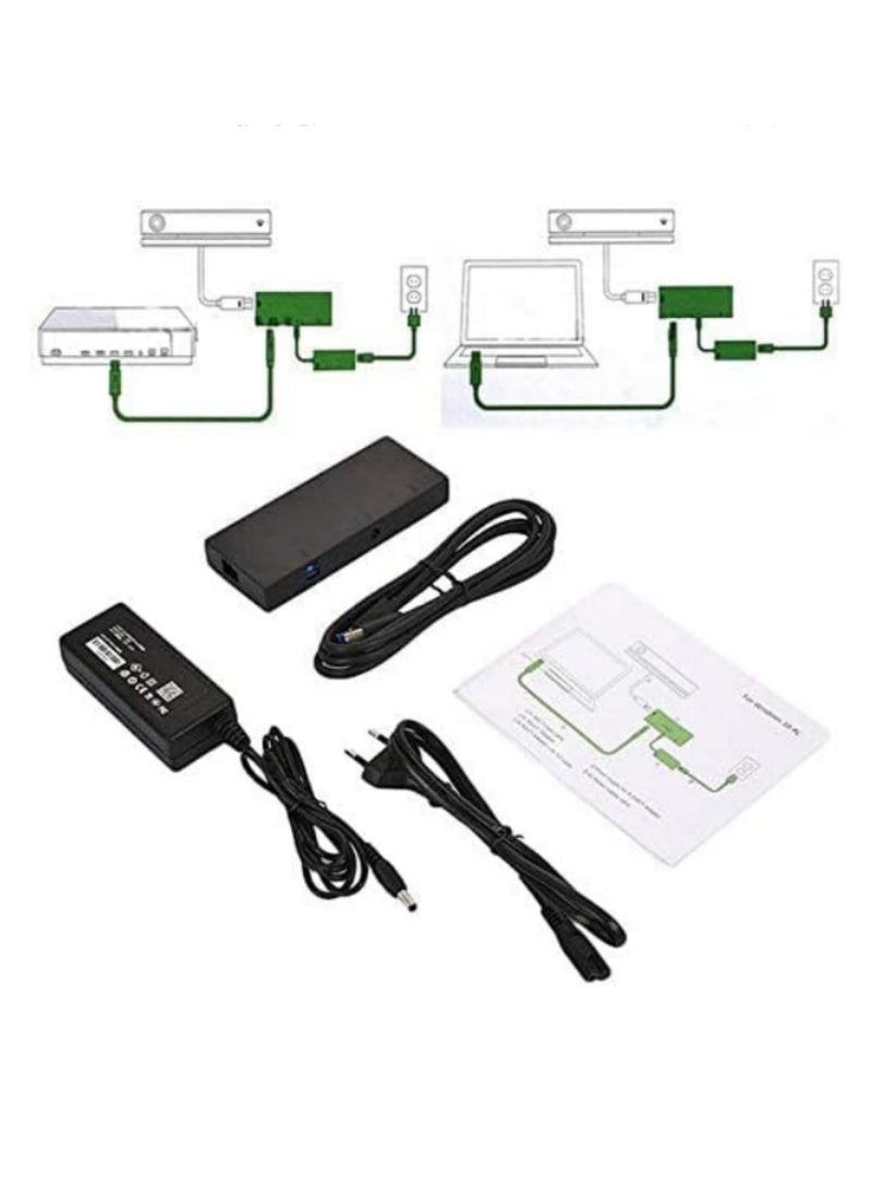 Kinect 2.0 Sensor USB Adapter & AC Power Supply for Xbox One S/X, Xbox One X, and PC Compatible with Xbox One & Windows Computer  - Image 2