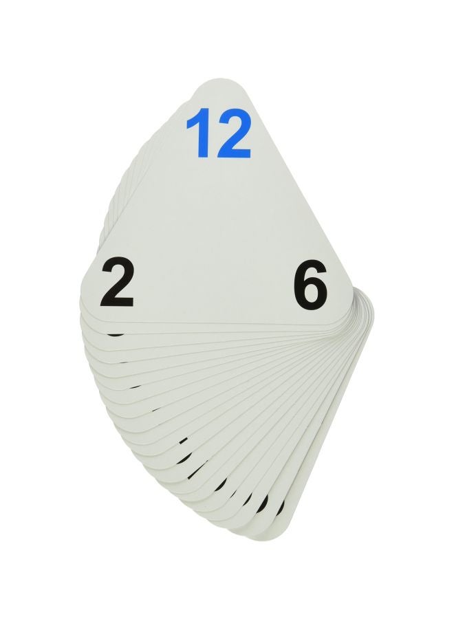 Learning Advantage Original Triangle Flash Cards | Multiplication and Division | Set of 20 | Math Games and Flash Cards | Home or Classroom Math - Image 1