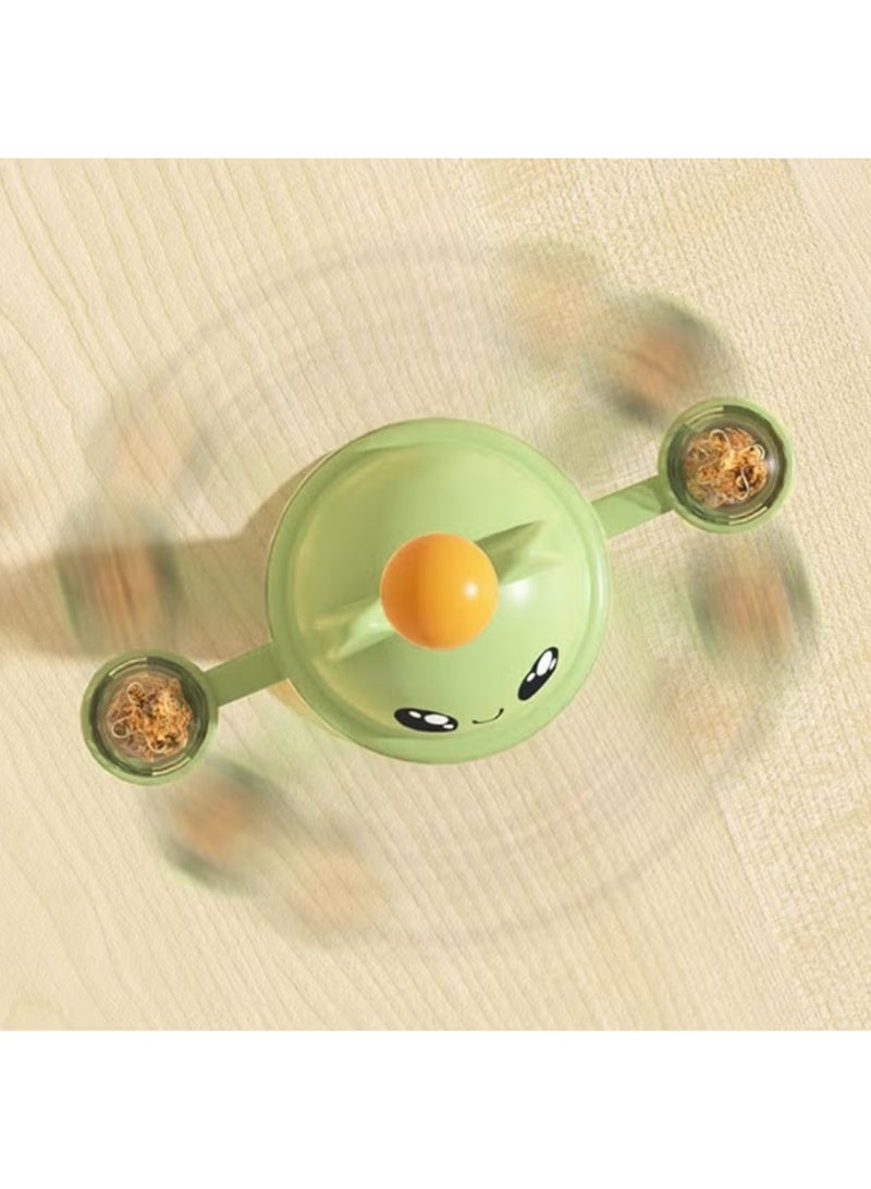 Self-Balancing Spring Rotating Food Ball for Cats, Interactive Slow Feeder for Healthy Feeding, Mental Stimulation and Boredom Relief Toy for Indoor Cats, Interactive Training Tool - Image 5
