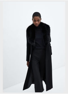 Knot Detail Long Line Coat