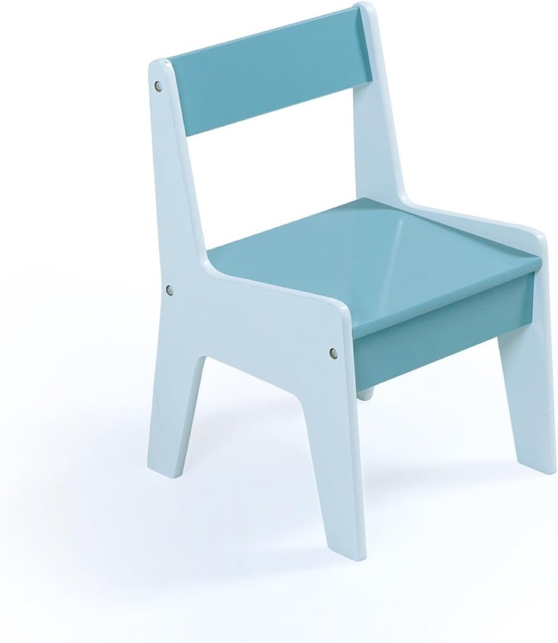 Home Canvas طاولة أطفال من HC Home مع مجموعتين من الكراسي - أبيض ورمادي - Image 5