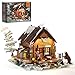FUNWHOLE HuntingCabin Lighting BuildingBricks Set Retro Wooden Cabin LED Light Construction Building Model Set 2036 Pcs for Adults and Teen - Image 4