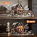 FUNWHOLE HuntingCabin Lighting BuildingBricks Set Retro Wooden Cabin LED Light Construction Building Model Set 2036 Pcs for Adults and Teen - Image 2