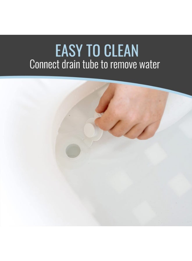 Inflatable Hair Washing Basin for Bedridden Disabled, Injured, Elderly, Portable Hair Washing Station Portable Shampoo Bowls for Home - Image 4