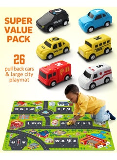 Coogam Alphabet Maze, 26Pcs Pull Back Car With Play Mat Preschool Letter Matching Game For 3 4 5 Years Old, Montessori Educational Fine Motor Gift Toy For Toddler Kids  - Image 2
