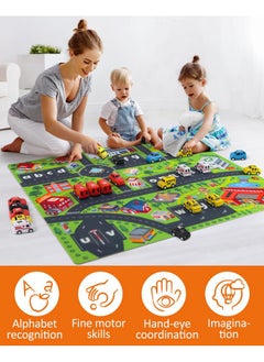 Coogam Alphabet Maze, 26Pcs Pull Back Car With Play Mat Preschool Letter Matching Game For 3 4 5 Years Old, Montessori Educational Fine Motor Gift Toy For Toddler Kids  - Image 4