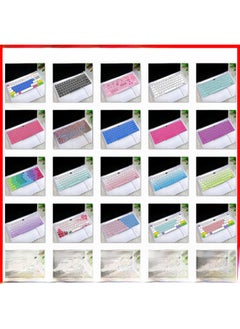 For Huawei Glory Matebook14 Magicbook Hunter Silicone Keyboard Protective Film Custom-Color:Multicolored Powder (HS-277)-Dimensions:j18 Huawei X Pro (keyboard With Camera Hole)