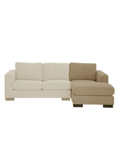 REGAL IN HOUSE Right Corner Sofa with Left Armrest Upholstered in Linen 85x168x88 cm - Off White  - Image 3
