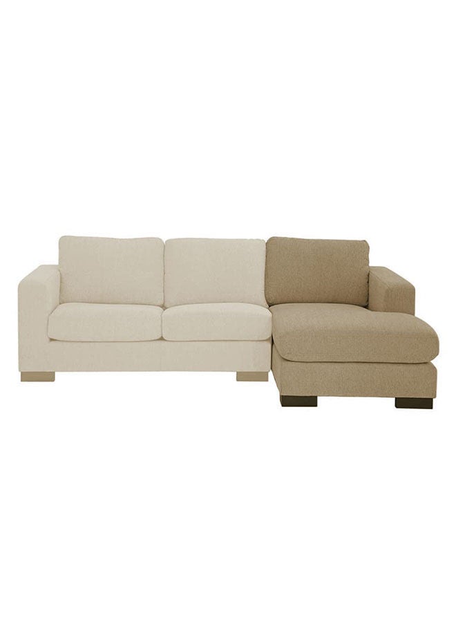 REGAL IN HOUSE Right Corner Sofa with Left Armrest Upholstered in Linen 85x168x88 cm - Off White - Image 3