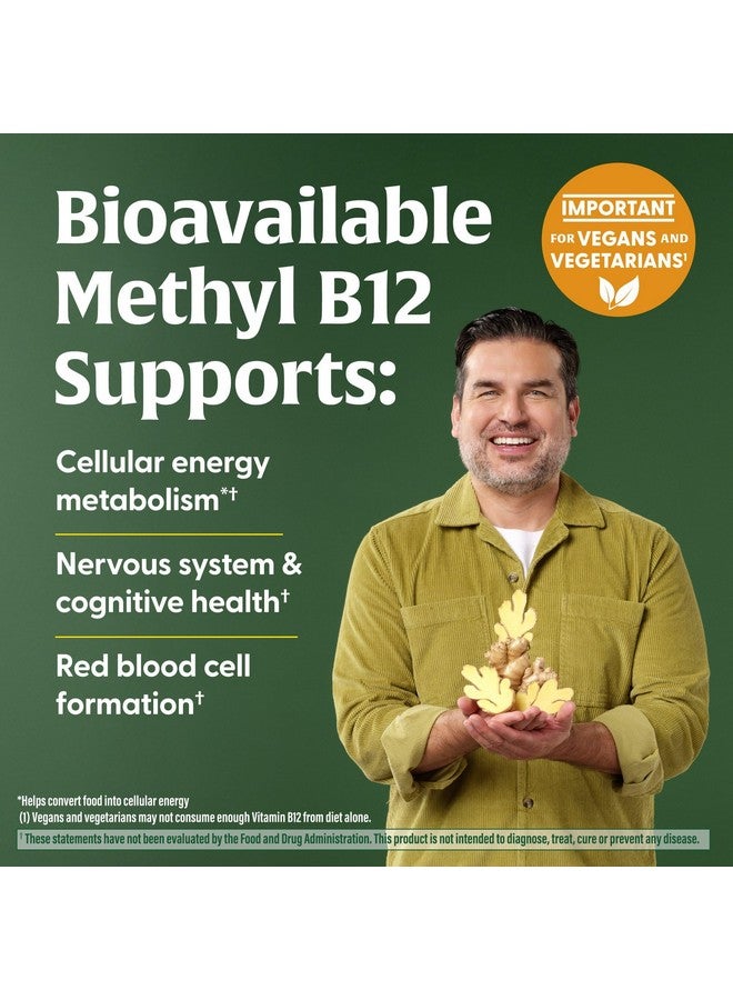 MegaFood Vitamin B12 Energy Gummies - Vegan - With Methyl B12 Vitamins to Support Cellular Energy Production - Ginger - Daily Vitamin B12 Supplement - USDA Organic - 70 Gummies, 35 Servings - Image 3