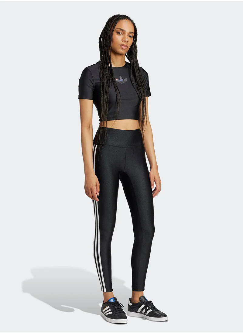 اديداس اوريجينالز Rhinestone Trefoil T-Shirt