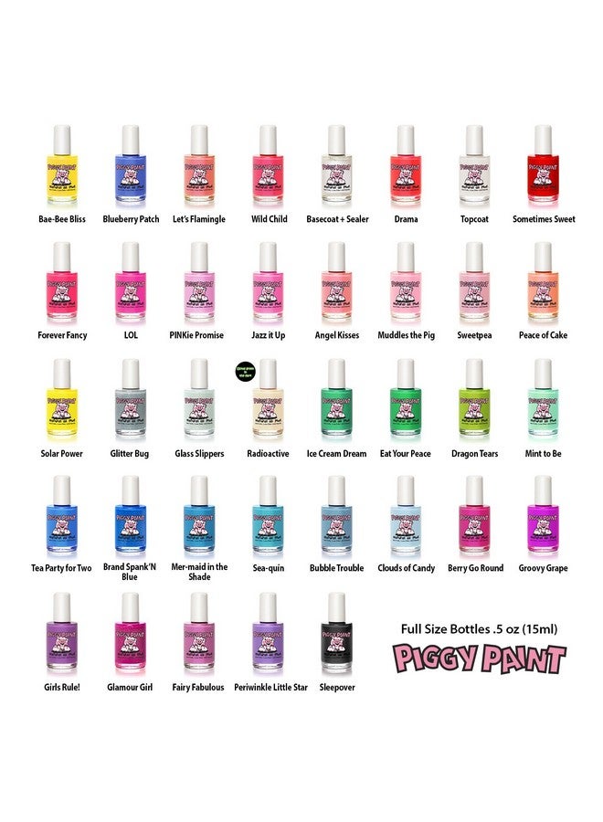 بيجي باينت طلاء أظافر للفتيات غير سام بنسبة 100%، آمن ولم يتم الإساءة إلى الحيوانات في تصنيعه، نباتي ومنخفض الرائحة للأطفال - Image 4