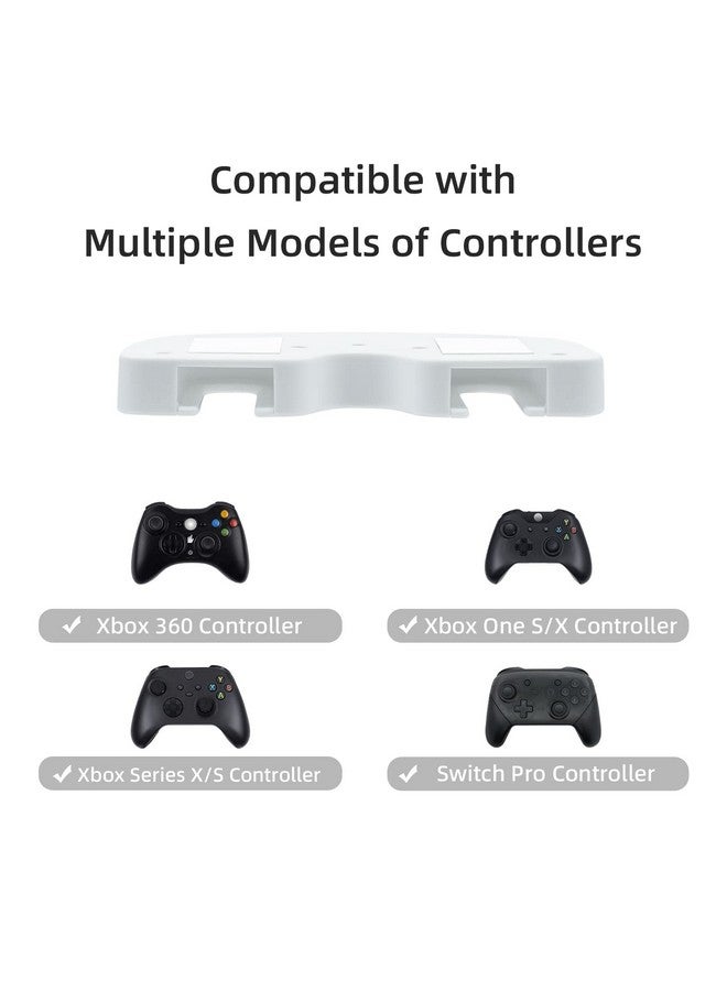 Mcbazel Under Desk Mount For Xbox Series X/S, Xbox One X/S, Xbox Elite 1/2, Xbox One, Xbox 360, Switch Pro Controller, Table Stand Holder Compatible With Xbox And Switch Pro Controller White - Image 3