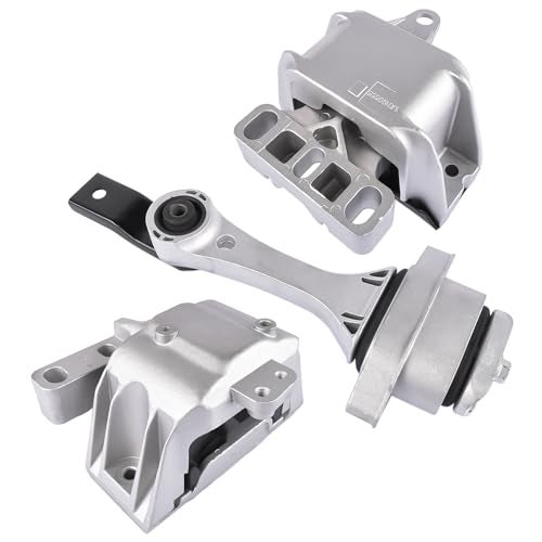 Niyako 3Pcs Engine Motor and Transmission Mount Kit Replacement A6929 A6935 A6930 1J0199262BF 1J0199851AA 1J0199555AJ Fit 19992005 Jetta Beetle 18L 20L 19992006 Golf 18L 20L - Image 1