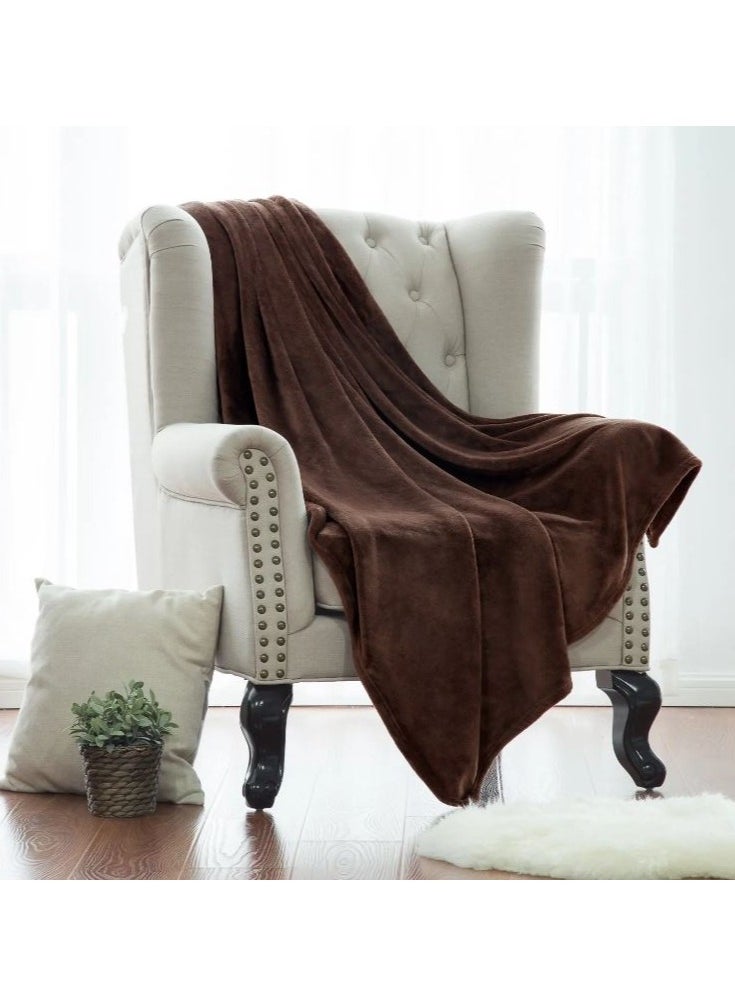 T G H Flannel Fleece Double Size 220x240cm for All Season Fluffy Blanket Warm Bed Blanket Throw for Sofa & Bed Comfortable and Soft Blanket  - Image 3