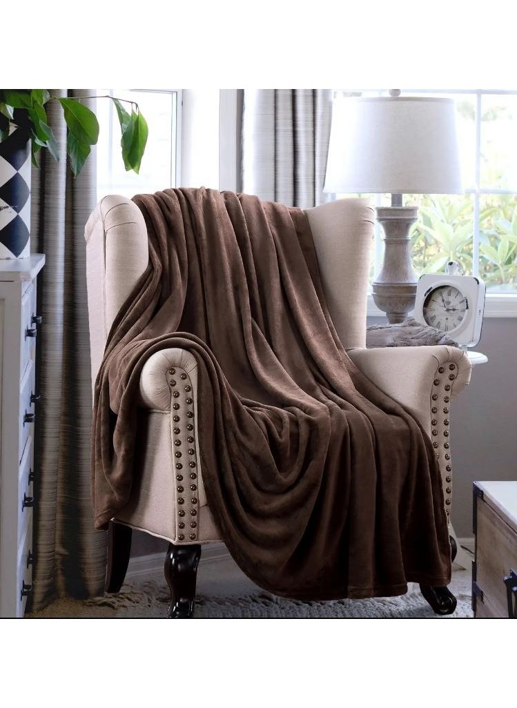 T G H Flannel Fleece Double Size 220x240cm for All Season Fluffy Blanket Warm Bed Blanket Throw for Sofa & Bed Comfortable and Soft Blanket  - Image 4