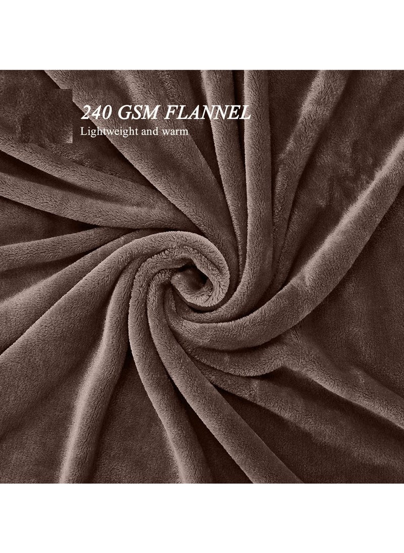 T G H Flannel Fleece Double Size 220x240cm for All Season Fluffy Blanket Warm Bed Blanket Throw for Sofa & Bed Comfortable and Soft Blanket  - Image 2