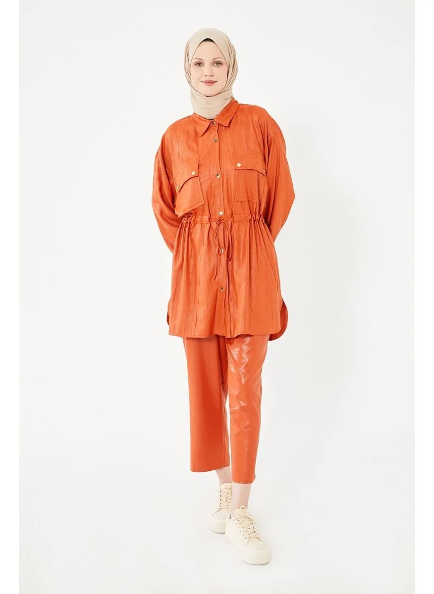 Levidor Tile Waist Pleated Sports Suit