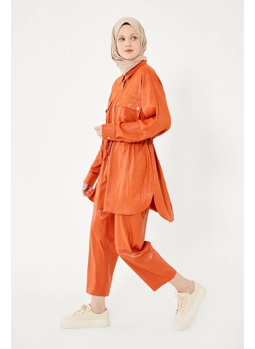 Levidor Tile Waist Pleated Sports Suit