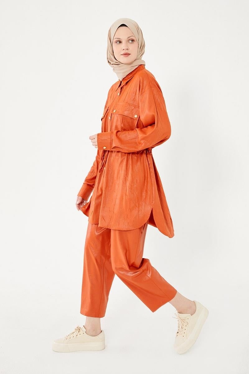 Levidor Tile Waist Pleated Sports Suit - Image 2