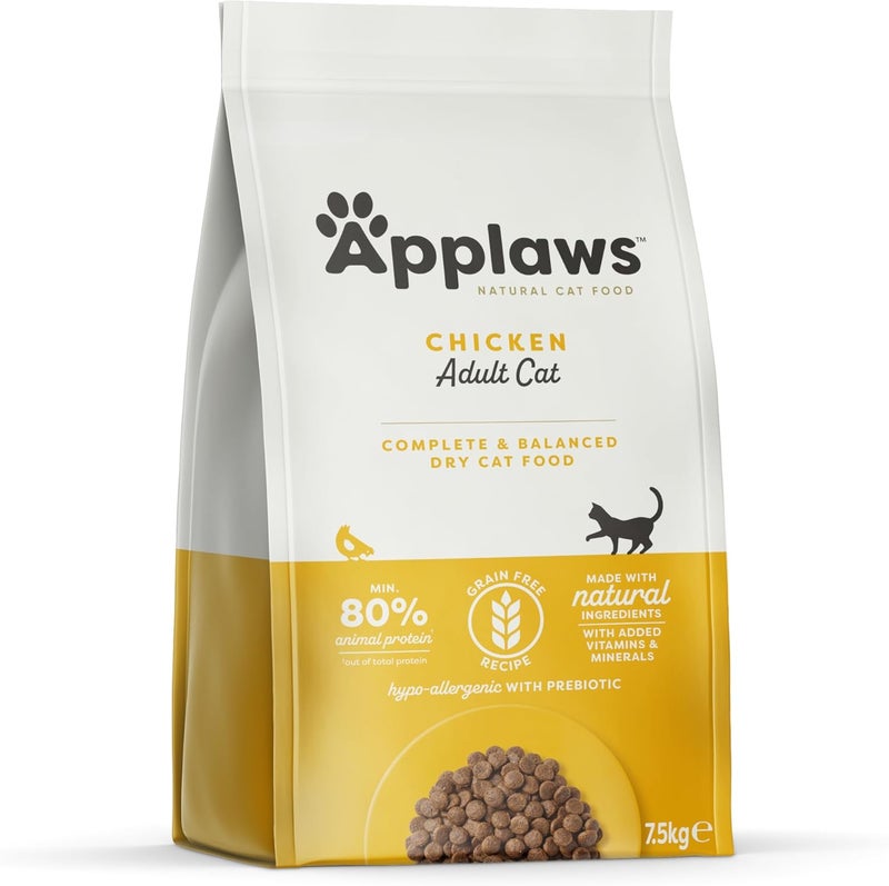 Applaws Low wear optimized design Cat Dry Food Chicken Adult - 7.5 Kg Anti topple design - Image 1
