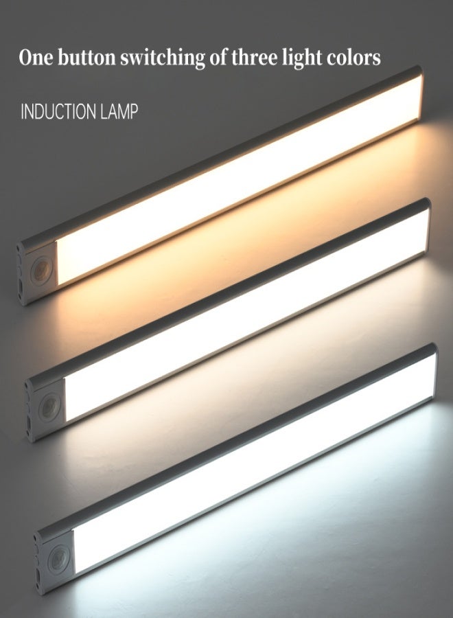 Ultra thin intelligent led human body induction lamp rechargeable strip magnetic self-adhesive wine cabinet wardrobe lamp strip 30cm - Image 3