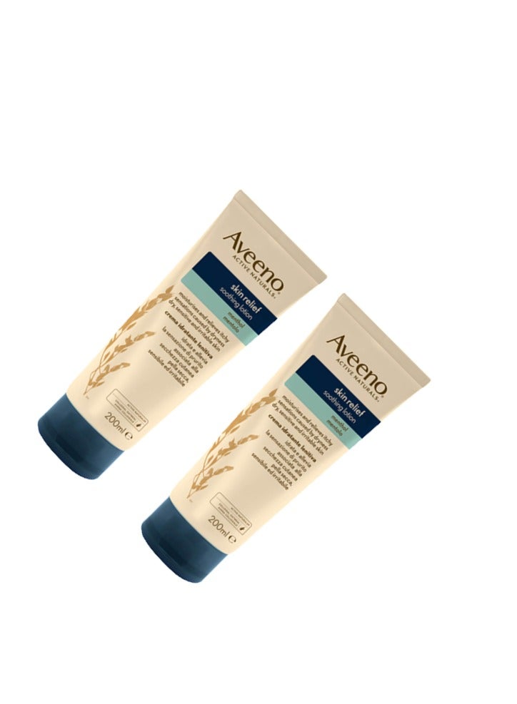 Aveeno Skin Relief Duo Pack Menthol Soothing Cream 2x200ml - Image 2