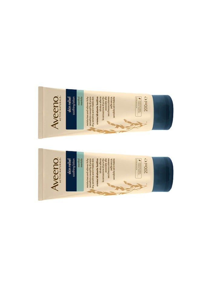 Aveeno Skin Relief Duo Pack Menthol Soothing Cream 2x200ml - Image 3
