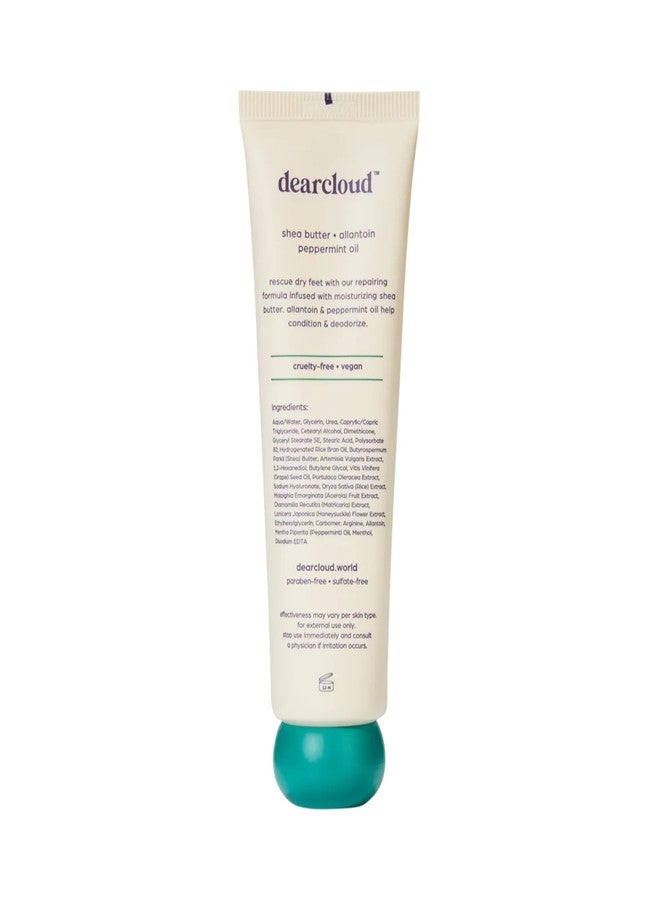 dearcloud Rescue Butter Foot Cream - Ultra Hydrating for Dry, Cracked Heels (Fresh Peppermint) - Image 2