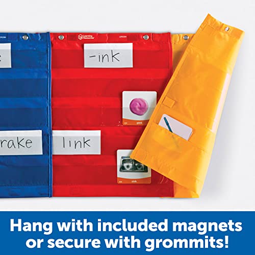 Learning Resources Magnetic Pocket Chart Squares - Set of 4, Classroom Pocket Charts, Classroom/Teacher Organizer, Classroom Supplies, Homeschool Supplies, Teaching Materials,Back to School Supplies - Image 5