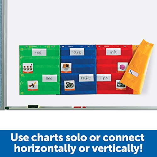 Learning Resources Magnetic Pocket Chart Squares - Set of 4, Classroom Pocket Charts, Classroom/Teacher Organizer, Classroom Supplies, Homeschool Supplies, Teaching Materials,Back to School Supplies - Image 4