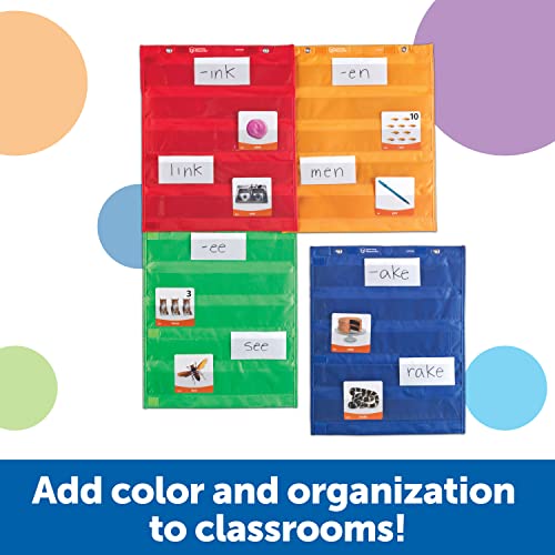 Learning Resources Magnetic Pocket Chart Squares - Set of 4, Classroom Pocket Charts, Classroom/Teacher Organizer, Classroom Supplies, Homeschool Supplies, Teaching Materials,Back to School Supplies - Image 3