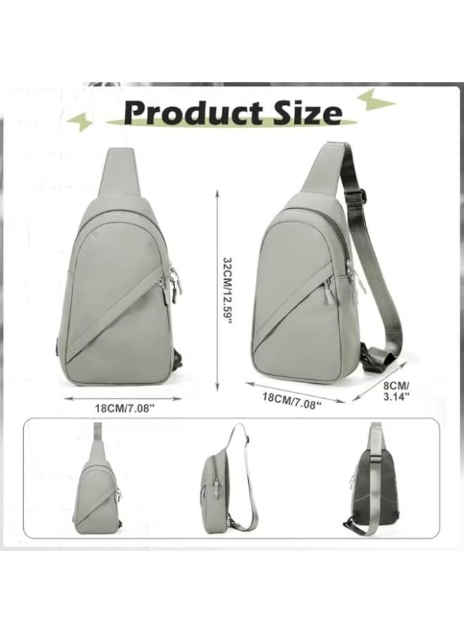 Unisex Sling Bag Large Capacity Crossbody Bag, Lightweight Shoulder Chest Bag with Multiple Pockets, Casual Travel Bag for Men & Women - Image 2