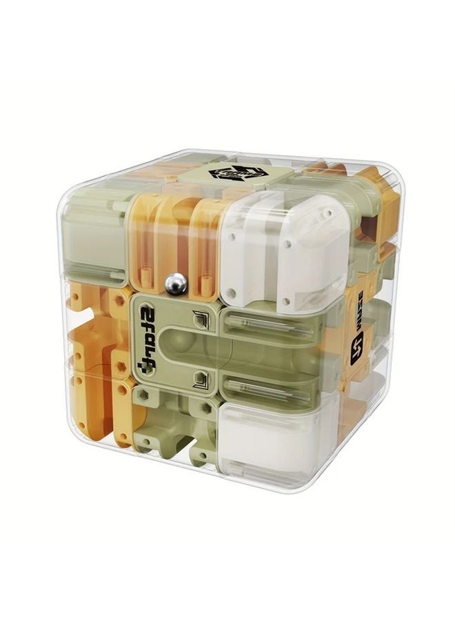 3D Cube Brain Teaser Toy 1 Piece Miniature 3D Maze For Mental Development Gift - Image 3