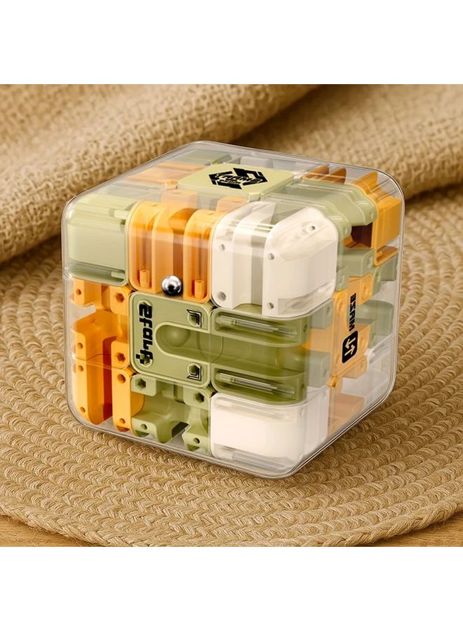 3D Cube Brain Teaser Toy 1 Piece Miniature 3D Maze For Mental Development Gift - Image 2