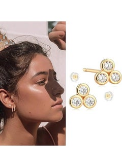 Mevecco Women Huggie Hoop Earrings Gold Ear Stud Cuff 14K Gold Filled Small Boho Beach Simple Delicate Handmade Hypoallergenic Jewelry Gift  - Image 3