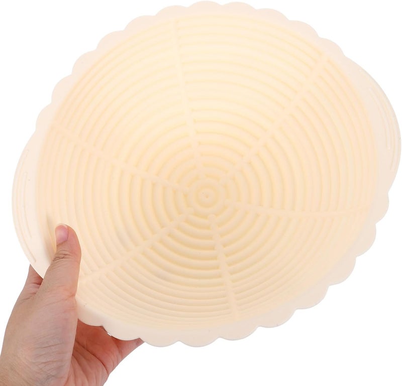 Silicone Bread Proofing Basket Dough Rising Bowl, round Light Beige Banneton for Sourdough Baking and Bread Making at Home - Image 4